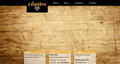 Desktop Screenshot of cilantrorestaurantvt.com